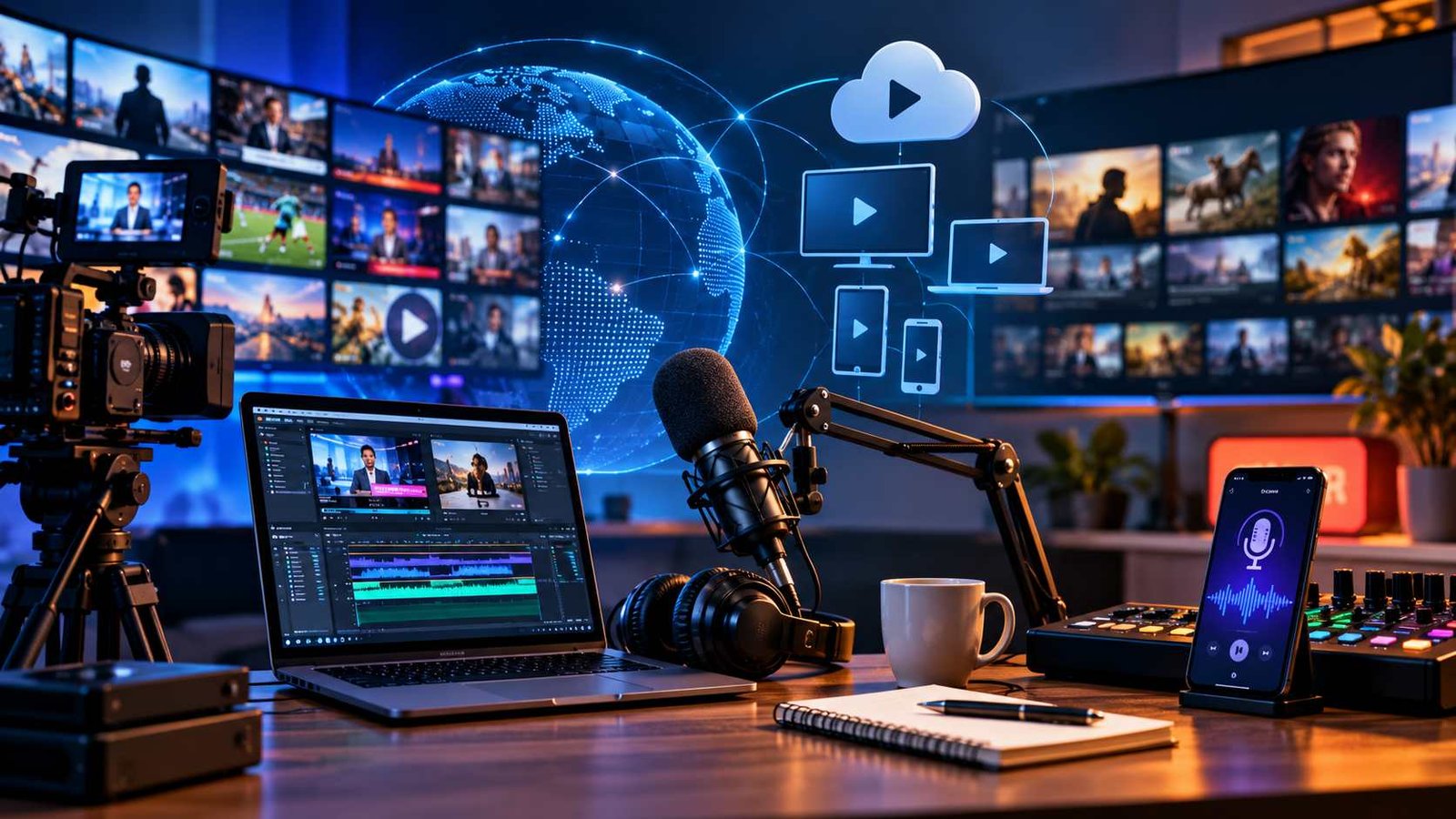 Streaming, podcasting and OTT media